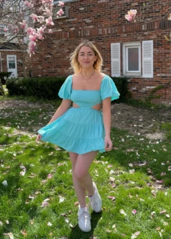 Sky To Moon Break Free Dress ★ Turquoise