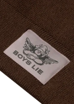 Boys Lie V2 Beanie ★ Brown Newness