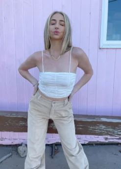 Beginning Boutique 62 Cotton Candy Sale Sweet Talk Top ★ White