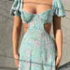 Sky To Moon Cruel Summer Dress ★ Green Floral 1 Sky To Moon Cruel Summer Dress ★ Green Floral