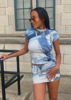 Motel Tired Of Talking Top ★ Blue Newness