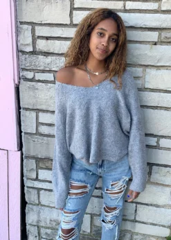 HYFVE Tops Wake Me Up Sweater ★ Grey