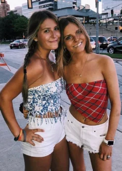 Cotton Candy Old Town Road Top ★ Red & Blue