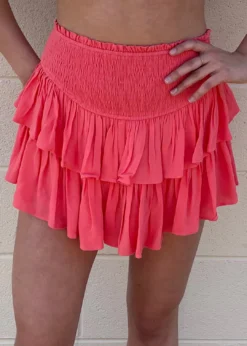 Rock N Rags Sunshine Daydream Skirt ★ Coral