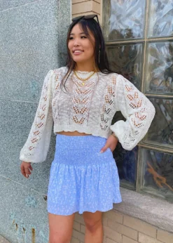 Le Lis Bottoms Teenage Dream Skirt ★ Baby Blue