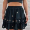 Storia Dancing In The Moonlight Skirt ★ Black With Gold Stars 1 Storia Dancing In The Moonlight Skirt ★ Black With Gold Stars