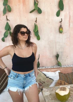 NIKIBIKI Best Sellers Dreamer Waffle Tank ★ Black