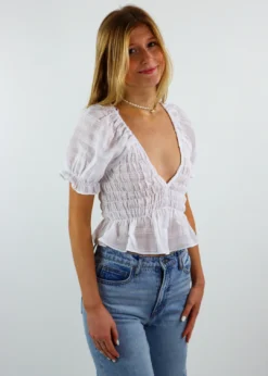 Cotton Candy Newness I Needed You Top ★ White