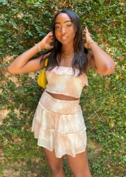 Rock N Rags Staring At The Sun Skirt ★ Blush Bottoms