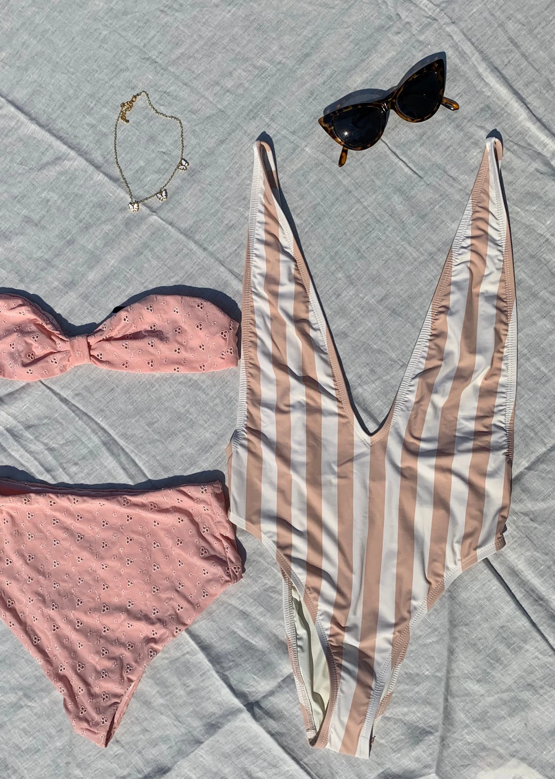 Dippin' Daisy's Swim Baywatch Plunge One Piece ★ Blush And White 5 Dippin' Daisy's Swim Baywatch Plunge One Piece ★ Blush And White