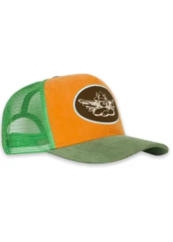 Newness Boys Lie Corduroy Trucker Hat ★ Pumpkin