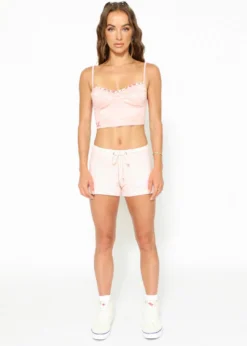 Boys Lie Bustier Top ★ Rose