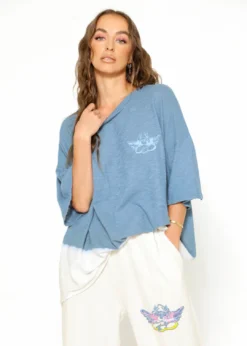 Boys Lie Stormy Boyfriend Tee ★ Blue Newness