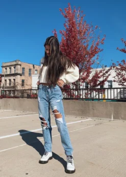 Dance & Marvel Bottoms Kiss And Tell Boyfriend Jeans ★ Medium Wash Denim