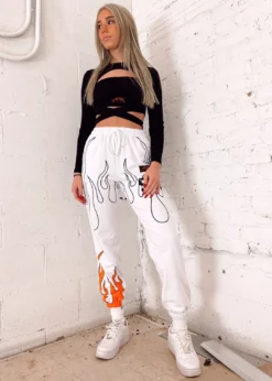 Orange Juice The Brand Good Days Long Sleeve Top ★ Black Tops