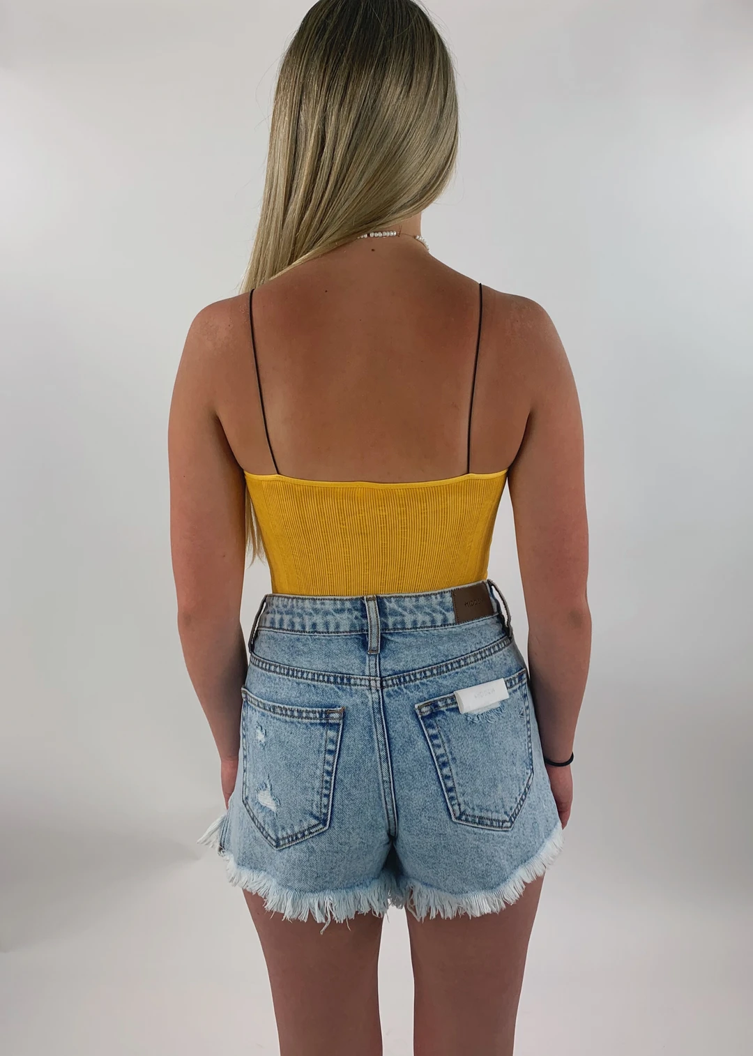 NIKIBIKI Tops Dreamer Ribbed Tank ★ Yellow 4 NIKIBIKI Tops Dreamer Ribbed Tank ★ Yellow